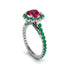 Modern Ruby Cushion Cut Engagement Ring - Uma No. 27 image 1