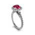 Modern Ruby Cushion Cut Engagement Ring - Uma No. 12 image 1