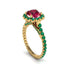 Modern Ruby Cushion Cut Engagement Ring - Uma No. 25 image 1