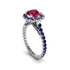 Modern Ruby Cushion Cut Engagement Ring - Uma No. 72 image 1