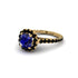Modern Sapphire Cushion Cut Engagement Ring - Uma No. 43 image 2