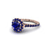 Modern Sapphire Cushion Cut Engagement Ring - Uma No. 74