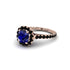 Modern Sapphire Cushion Cut Engagement Ring - Uma No. 44