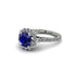 Modern Sapphire Cushion Cut Engagement Ring - Uma No. 15 image 2