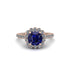 Modern Sapphire Cushion Cut Engagement Ring - Uma No. 14 image 3