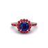 Modern Sapphire Cushion Cut Engagement Ring - Uma No. 59 image 3
