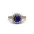 Modern Sapphire Cushion Cut Engagement Ring - Uma No. 13 image 3