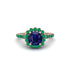 Modern Sapphire Cushion Cut Engagement Ring - Uma No. 29