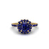 Modern Sapphire Cushion Cut Engagement Ring - Uma No. 73 image 3