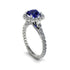 Modern Sapphire Cushion Cut Engagement Ring - Uma No. 15