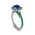 Modern Sapphire Cushion Cut Engagement Ring - Uma No. 30