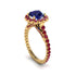 Modern Sapphire Cushion Cut Engagement Ring - Uma No. 58 image 1