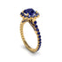 Modern Sapphire Cushion Cut Engagement Ring - Uma No. 73 image 1