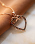 Infinity Heart Black Diamond Necklace - Mollie No. 8
