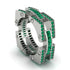 Emerald Monarch Baguette Gold Men's Ring - Micah No. 6 image 2