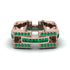 Emerald Monarch Baguette Gold Men's Ring - Micah No. 5 image 3