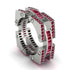 Ruby Monarch Baguette Gold Men's Ring - Micah No. 12 image 2