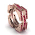 Ruby Monarch Baguette Gold Men's Ring - Micah No. 11 image 2