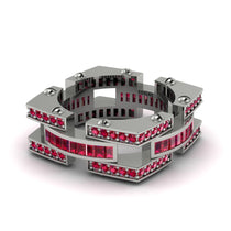 Ruby Monarch Baguette Gold Men's Ring - Micah No. 12 image 1
