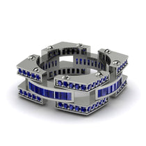 Sapphire Monarch Baguette Gold Men's Ring - Micah No. 15 image 1