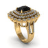 Diamond Multi Halo Oval Engagement Ring - Caitlin No. 7