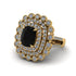 Diamond Multi Halo Oval Engagement Ring - Caitlin No. 7 image 1