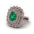 Diamond Multi Halo Oval Engagement Ring - Caitlin No. 5