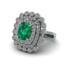 Diamond Multi Halo Oval Engagement Ring - Caitlin No. 6 image 1