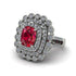Diamond Multi Halo Oval Engagement Ring - Caitlin No. 12 image 1