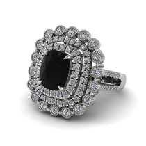 Diamond Multi Halo Oval Engagement Ring - Caitlin No. 9 image 1