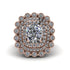 Diamond Multi Halo Oval Engagement Ring - Caitlin No. 2 image 3
