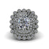Diamond Multi Halo Oval Engagement Ring - Caitlin No. 3