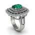 Diamond Multi Halo Oval Engagement Ring - Caitlin No. 6 image 2
