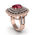 Diamond Multi Halo Oval Engagement Ring - Caitlin No. 11 image 2