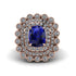 Diamond Multi Halo Oval Engagement Ring - Caitlin No. 14 image 3
