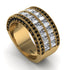 Diamond Multi-Row Halo Wedding Band - Blake No. 31 image 1