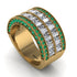 Diamond Multi-Row Halo Wedding Band - Blake No. 16 image 1