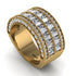 Diamond Multi-Row Halo Wedding Band - Blake No. 1 image 1