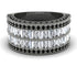 Diamond Multi-Row Halo Wedding Band - Blake No. 33 image 2