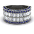 Diamond Multi-Row Halo Wedding Band - Blake No. 63 image 2
