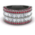 Diamond Multi-Row Halo Wedding Band - Blake No. 48