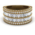 Diamond Multi-Row Halo Wedding Band - Blake No. 1
