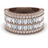 Diamond Multi-Row Halo Wedding Band - Blake No. 2 image 2