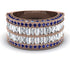 Diamond Multi-Row Halo Wedding Band - Blake No. 62 image 2