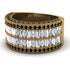 Diamond Multi-Row Halo Wedding Band - Blake No. 31 image 3