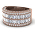 Diamond Multi-Row Halo Wedding Band - Blake No. 2