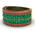 Emerald Multi-Row Halo Wedding Band - Blake No. 49 image 3