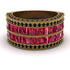 Ruby Multi-Row Halo Wedding Band - Blake No. 40 image 2