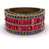 Ruby Multi-Row Halo Wedding Band - Blake No. 70