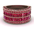 Ruby Multi-Row Halo Wedding Band - Blake No. 56 image 2